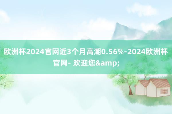 欧洲杯2024官网近3个月高潮0.56%-2024欧洲杯官网- 欢迎您&