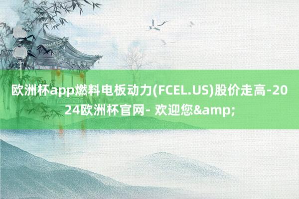 欧洲杯app燃料电板动力(FCEL.US)股价走高-2024欧洲杯官网- 欢迎您&