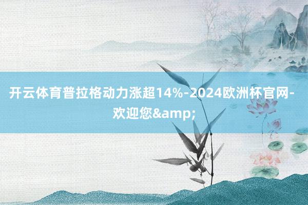 开云体育普拉格动力涨超14%-2024欧洲杯官网- 欢迎您&