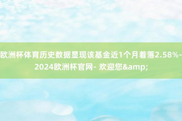 欧洲杯体育历史数据显现该基金近1个月着落2.58%-2024欧洲杯官网- 欢迎您&