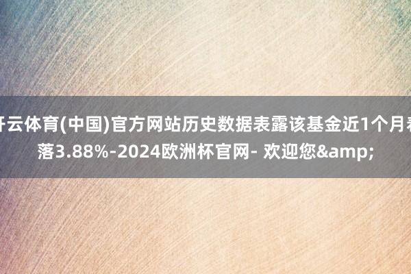 开云体育(中国)官方网站历史数据表露该基金近1个月着落3.88%-2024欧洲杯官网- 欢迎您&